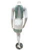 Oh! Zuza 4210+4212 Ivory and Sea Green Laced Edge Modal Chemise & Wrap Set myselflingerie.com