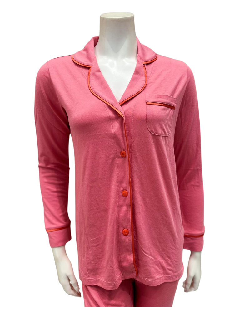 Cosabella AMORE9644 Venetian Dusk/Sicilian Orange Bella Cotton Blend Pajamas Set myselflingerie.com