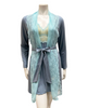Samantha Chang 2216-8016-IS Iceberg/Sea Glass Lace Modal Chemise & Robe Set myselflingerie.com