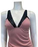 Jackie O'Loungewear NG-RS Rose Modal Chemise & Panty Set myselflingerie.com