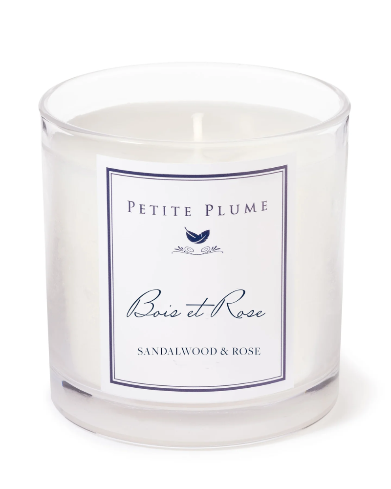 Petite Plume CCJBR Bois et Rose Luxe Candle myselflingerie.com