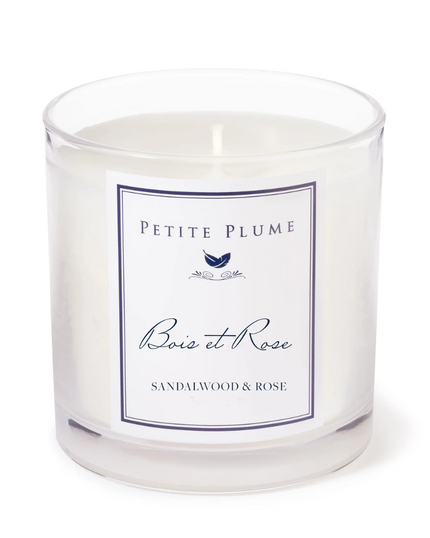 Petite Plume CCJBR Bois et Rose Luxe Candle myselflingerie.com