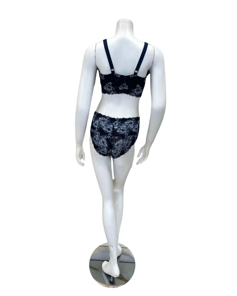 Cosabella SAVON1382 Savona Nocturnal Blue Curvy Longline Bralette Set myselflingerie.com