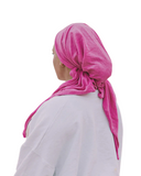 Tie Ur Knot Terry Barbie Pink Adjustable Pre-Tied Bandanna myselflingerie.com