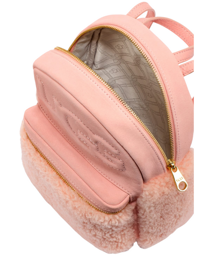 UGG 1113836 Pink Opal Sheep Dannie II Mini Backpack myselflingerie.com