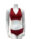 Cosabella NEVER1355 + 07ZL Sindoor Red Curvy Bralette & Shorts Set myselflingerie.com