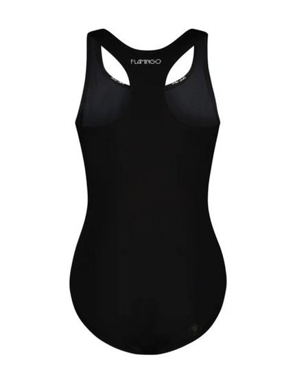 Flamingo 22FL031 Neon/Royal Vertical Stripe Black Bathing Suit myselflingerie.com