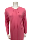 Iora Lingerie 24123C Medium Pink Tucks Pull On Modal Nightgown myselflingerie.com