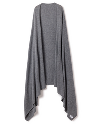 Petite Plume CAWDG Dark Grey Cashmere Wrap myselflingerie.com