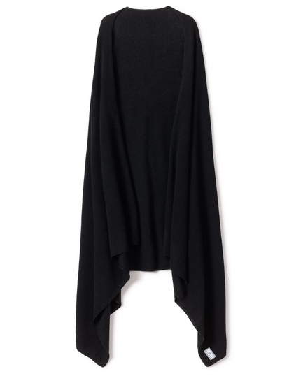 Petite Plume CAWBL Black Cashmere Wrap myselflingerie.com