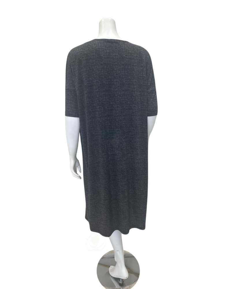 Jackie O' SWMDRS-BLKD Black Denim Swim Cover Up Dress myselflingerie.com