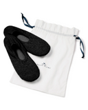 Petite Plume CASLBL Black Cashmere Sock Slippers myselflingerie.com