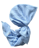 Valeri Sky Blue Bamboo Pre-Tied Bandanna with Full Grip myselflingerie.com