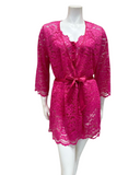 Cosabella MAGNO02221+8091 Flori Pink Magnolia Teddy & Robe Set myselflingerie.com