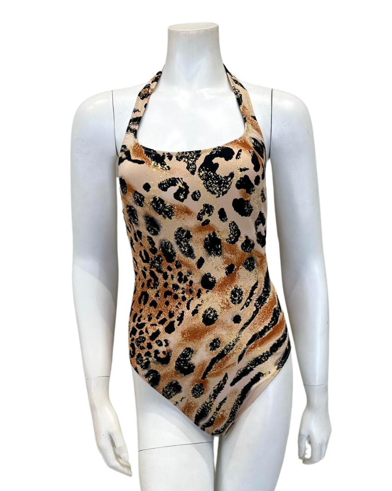 Gottex 22LM07063 Diana Safari Halter Neck Swimsuit – myselflingerie.com