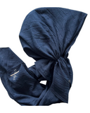 Valeri Navy Bamboo Pre-Tied Bandanna with Full Grip myselflingerie.com