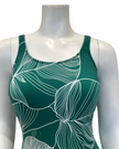 Gottex 24NE180 Green/White Natural Essence High Neck Swimsuit myselflingerie.com