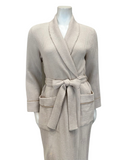 Iora Lingerie 24310C Oatmeal 100% Cotton Waffle Wrap Robe myselflingerie.com