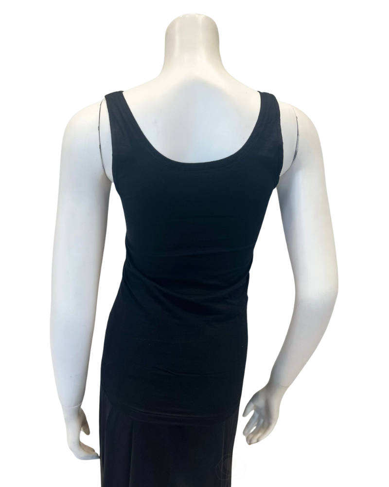Mey 25816 Black #3 Superfine Organic Cotton Sleeveless Camisole Undershirt myselflingerie.com