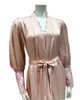 Oh! Zuza M8945 + M8943 Dusty Pink Lace Gown & Robe Set myselflingerie.com