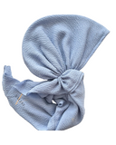 Valeri Sky Blue Crinkle Pre-Tied Bandanna with Full Grip myselflingerie.com