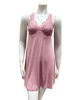 Fleur't 630 Pink Nectar Lace T-Back Short Modal Chemise myselflingerie.com