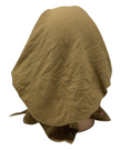 Revaz HS404D Tan Ribbed Adjustable Pre-Tied Bandanna with Velvet Grip myselflingerie.com