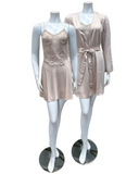 Rya Collection 906 + 820 Champagne Lisbon Chemise & Robe Set myselflingerie.com