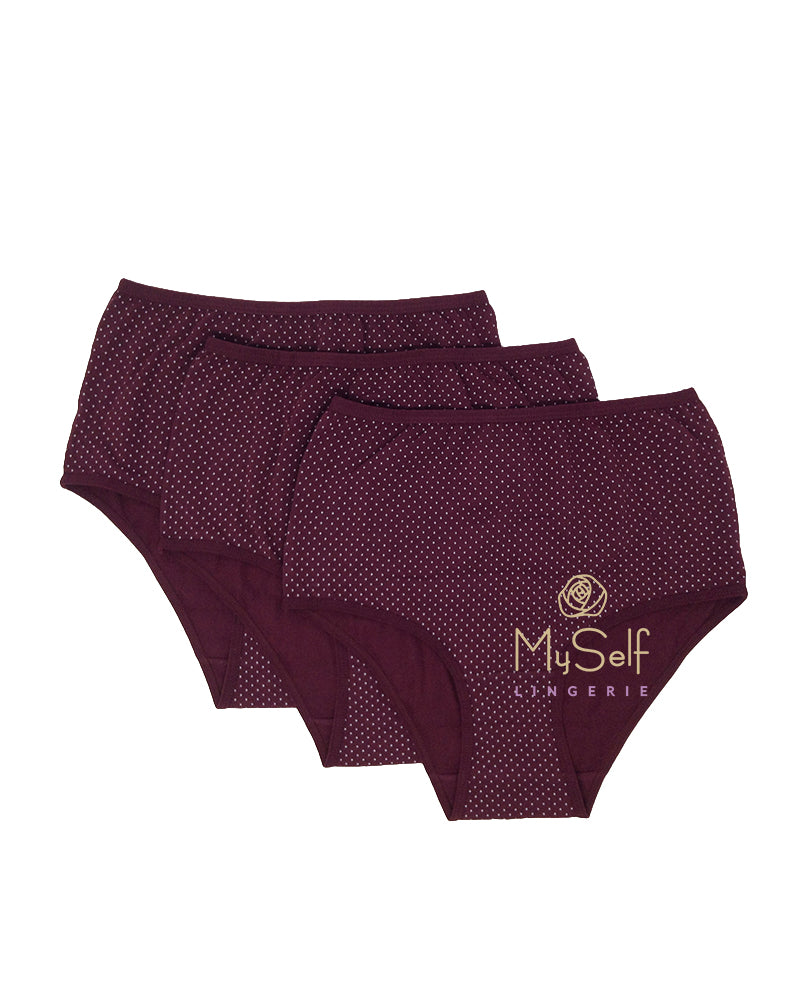 Gemsli 3308 Dots Briefs 3 Pk. myselflingerie.com