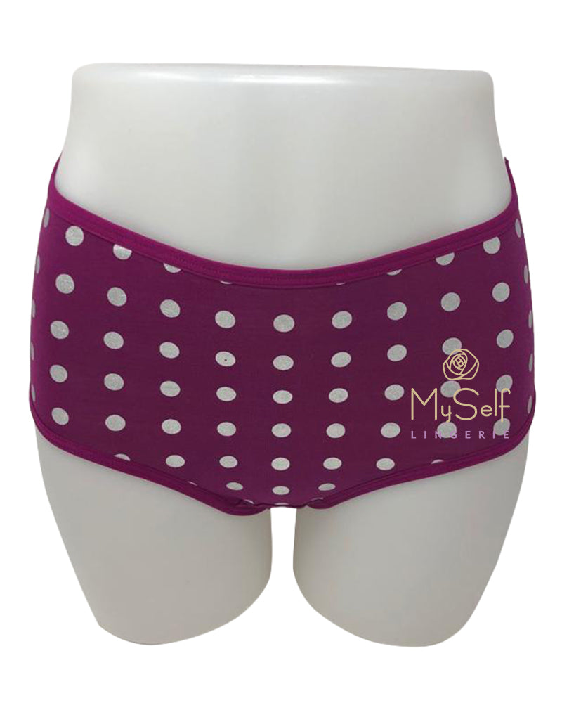 Gemsli 3320 Metallic Dot Cotton Briefs 3 Pack myselflingerie.com