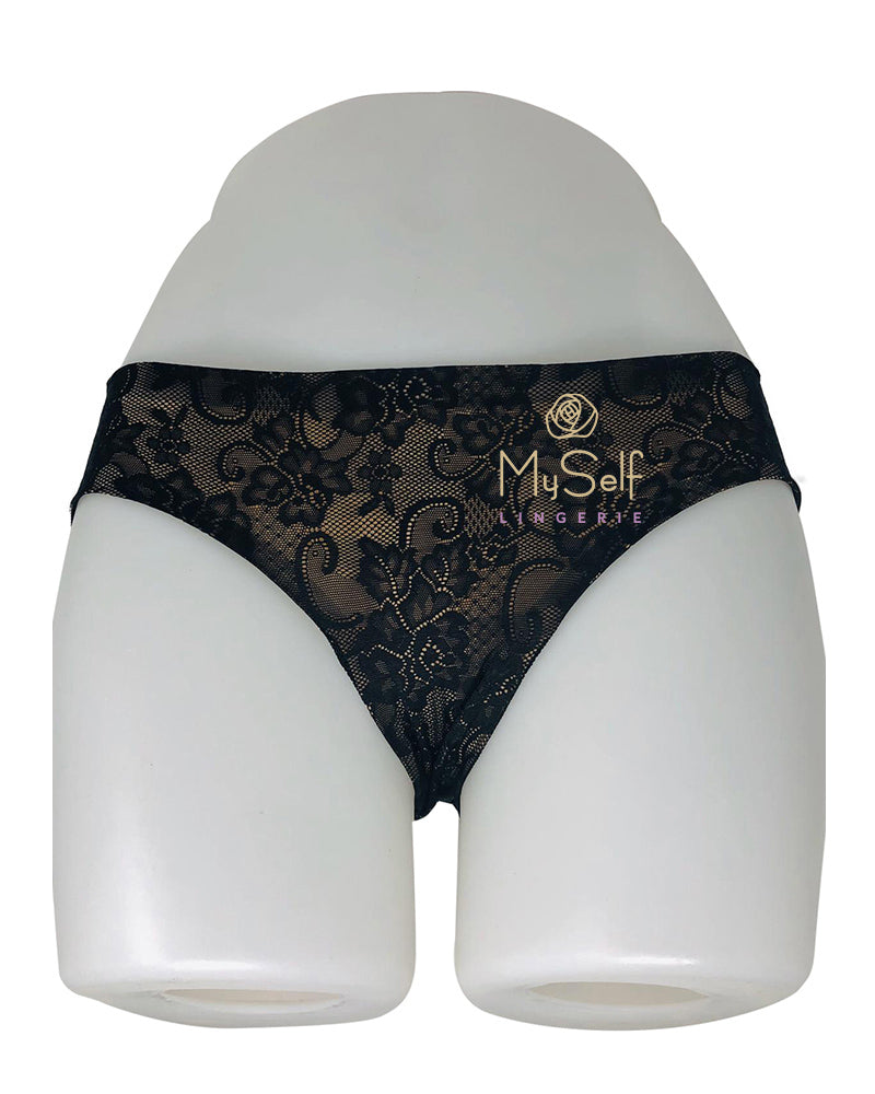 Marc and Andre Paris A9-1693 Black Mesh Lace Bikini myselflingerie.com