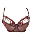 Wacoal 855304 Evocative Edge Lace Marron Demi Underwire Bra myselflingerie.com