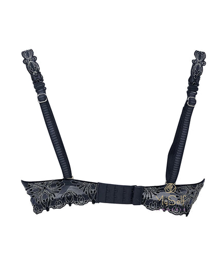 Chantelle 2606 Dark Charcoal Champs Elysees Molded Underwire Bra myselflingerie.com