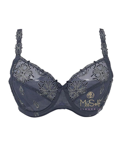 hantelle 2601 Dark Charcoal Champs Elysees 3 Part Bra myselflingerie.com