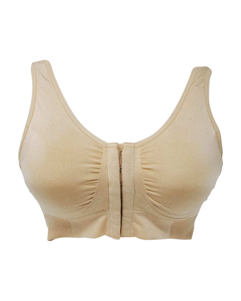 Wacoal 835475 Nude Front Closure Wire Free Bralette MYSELFLINGERIE.COM