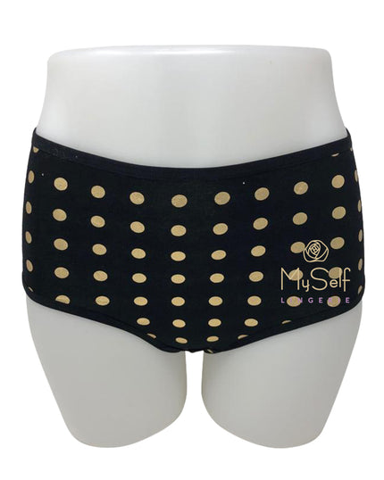 Gemsli 3320 Metallic Dot Cotton Briefs 3 Pack myselflingerie.com