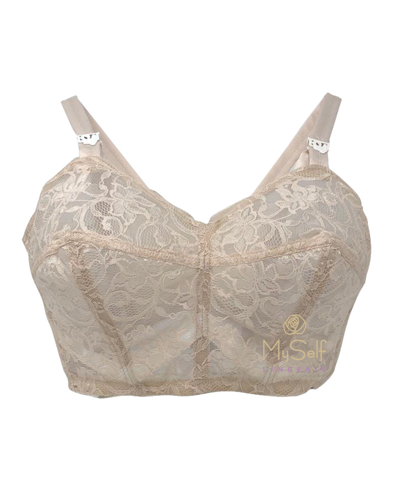 Edith Lances 630 All Lace Wire-free Minimizer Bra myselflingerie.com