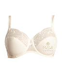 1381 Ivory Pont Neuf Underwire 3 Part Cup Unlined Bra