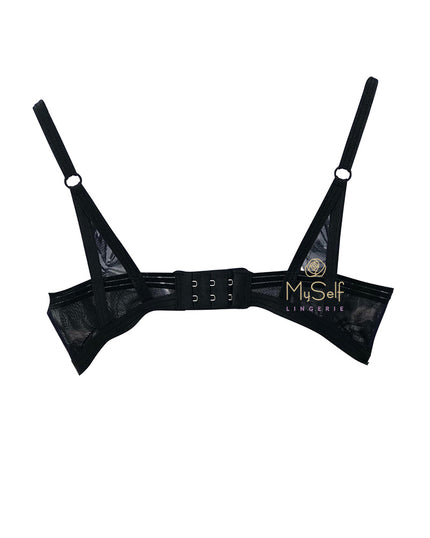 Triumph 10198894 Palm Spotlight Black Halter Neck Underwire Bra MYSELFLINGERIE.COM