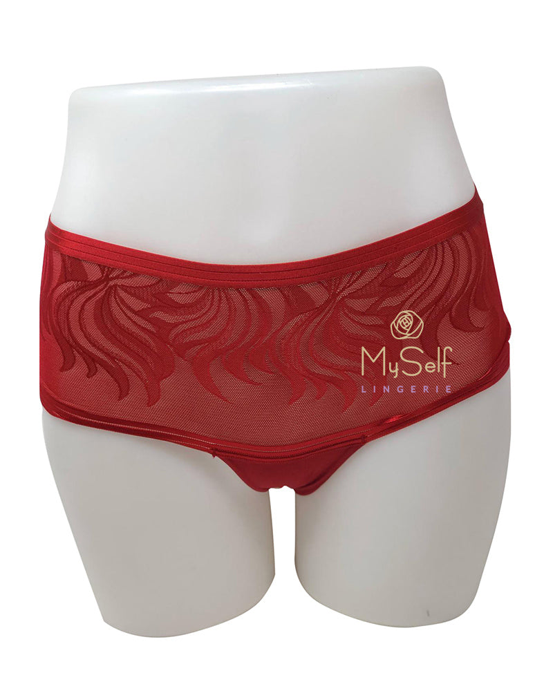 Triumph 10198887 Palm Spotlight Red Bandeau Brief MYSELFLINGERIE.COM