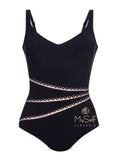 7212 Gizella Rose Gold Accented Underwire Swimsuit myselflingerie.com