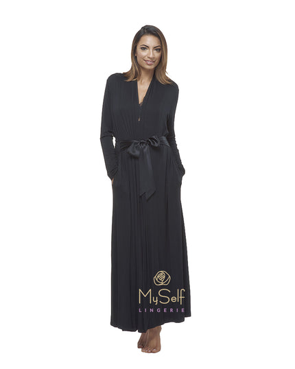 FLEUR'T 918 Modal Long Morning Robe myselflingerie.com