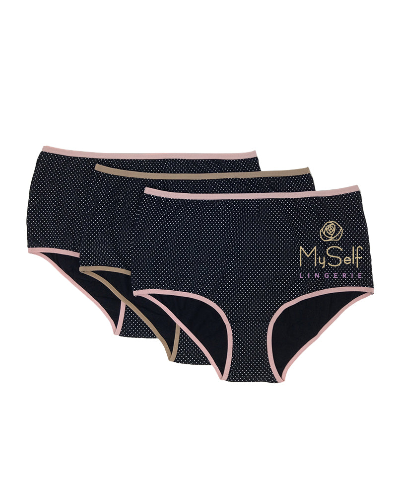 Gemsli 3308 Dots Briefs 3 Pk. myselflingerie.com