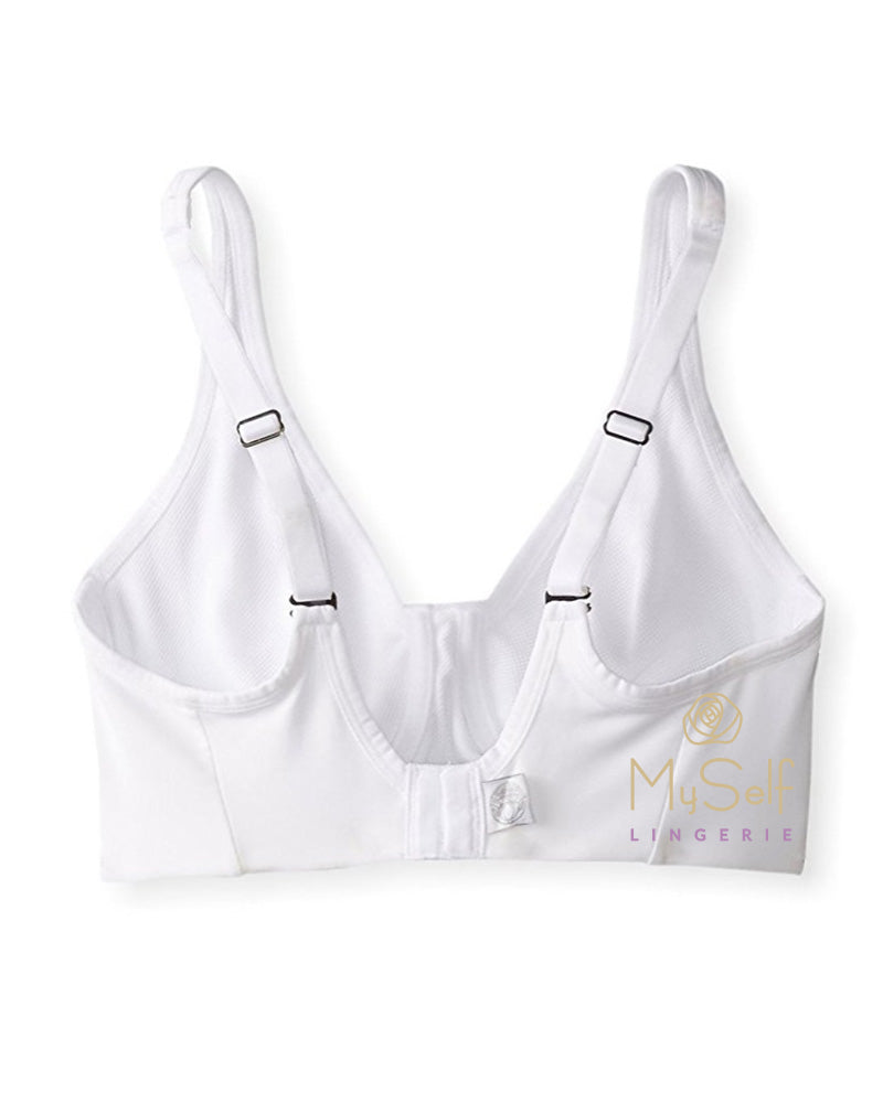 Natori 731439 White Sports Bra MYSELFLINGERIE.COM