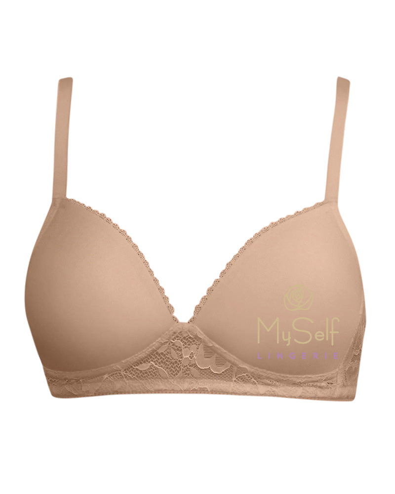 TRIUMPH 90007 Endearing Lace Wire-Free Molded Bra myselflingerie.com
