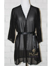 EVA SHOW ES2001-TOP Anastasia Sheer Short Robe myselflingerie.com