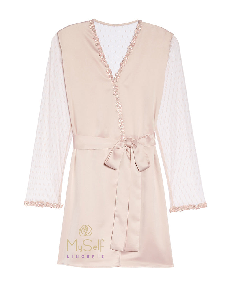 Flora Nikrooz 8061 Showstopper Short Robe MYSELFLINGERIE.COM