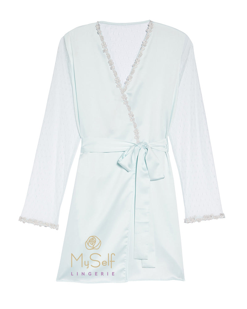 Flora Nikrooz 8061 Showstopper Short Robe MYSELFLINGERIE.COM