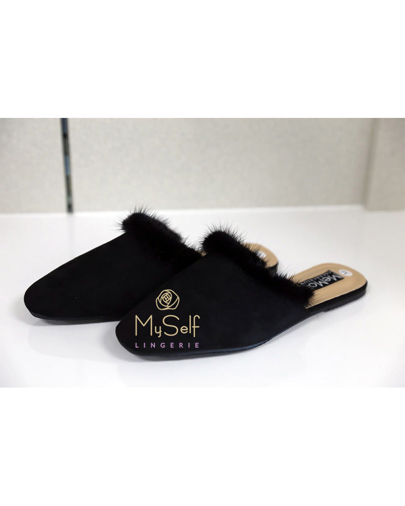 Me Moi CSL00162 Lana Mule Slipper MYSELFLINGERIE.COM