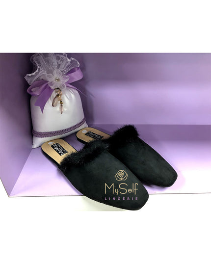 Me Moi CSL00162 Lana Mule Slipper MYSELFLINGERIE.COM